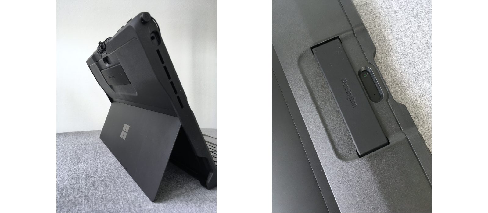 Das Kensington® BlackBelt™ Rugged Case 2nd Degree für das Surface Pro 7+/7/6/5/4 mit Handschlaufe 